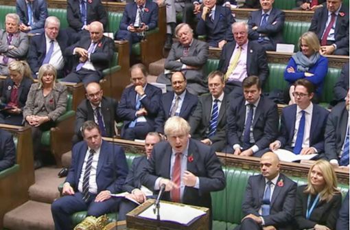 Im vierten Anlauf hat Boris Johnson es nun geschafft: Das Parlament stimmt für Neuwahlen am 12. Dezember. Foto: dpa/House Of Commons