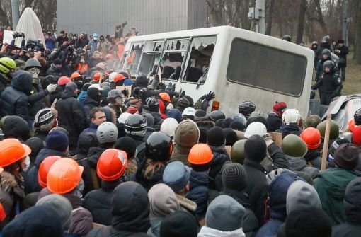 Bei erneuten Protesten in der Ukraine sind mindestens 20 Menschen verletzt worden. Foto: dpa
