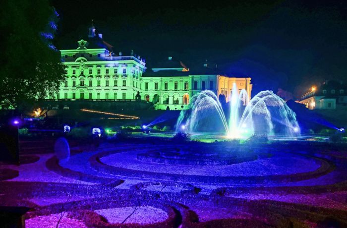 Traumpfade in Ludwigsburg: Das Blüba leuchtet Putin zum Trotz