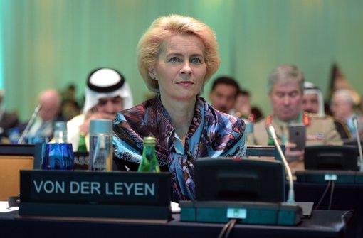 Ministerin Ursula von der Leyen bei der Sicherheitskonferenz in Bahrain. Foto: dpa