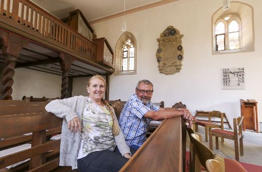 Hilde Grabenstein und Karl Fauth in der Georgskirche Foto: factum/Granville