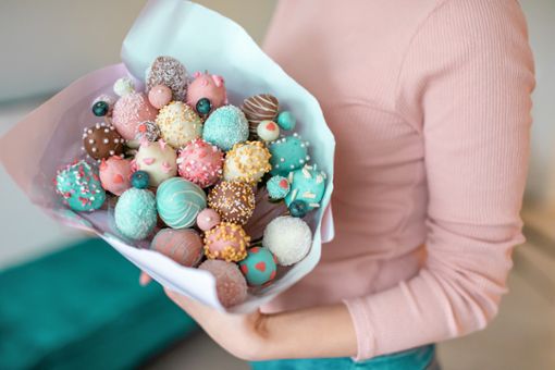 Wie wäre es mit einem Strauß aus Süßigkeiten statt aus Blumen? Quelle: Unbekannt