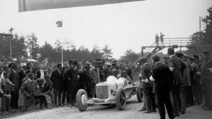 Otto Salzer im Jahr 1924 am Start Foto: Mercedes-Benz AG