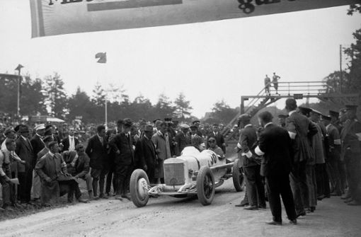 Otto Salzer im Jahr 1924 am Start Foto: Mercedes-Benz AG