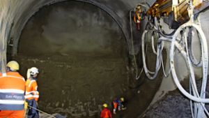 Seit einem guten halben Jahr werden die beiden Tunnelröhren von Plieningen in Richtung Flughafen  gebaut. Foto: Jacqueline Fritsch