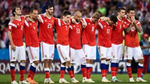 Die russischen Fußballer waren bei der Heim-WM 2018 im Viertelfinale an Kroatien gescheitert. Foto: imago/Imaginechina/Zhong zhenbin