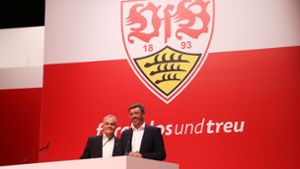Der Vorsitzende des Vereinsbeirats, Wolf-Dietrich Erhard, und Präsident Claus Vogt. (v.li.) Foto: Baumann