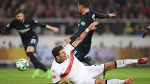 Mario Gomez hatte gegen die Hertha im Heimspiel seinen Einstand beim VfB Stuttgart. Foto: Gettyabo