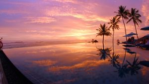 Sonnenuntergang in der Ferienanlage: Die Malediven sind Partnerland der ITB. Foto: Anantara Veli