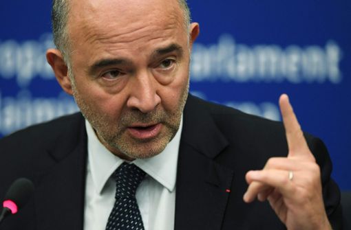 EU-Währungskommissar Pierre Moscovici redet Italien ins Gewissen. Foto: AFP