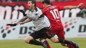 Im Hinspiel unterlag der VfB den Würzburger Kickers mit 0:3. Foto: Pressefoto Baumann