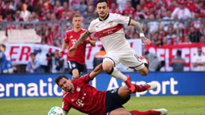 Im letzten Duell setzte sich der VfB in München mit 4:1 durch. Ob das auch an diesem Samstag wieder klappt, zeigt sich ab 18.30 Uhr. Foto: Pressefoto Baumann