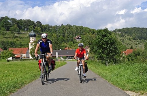 Das Große Lautertal ist zum Fahrradfahren ideal Foto: Ralph Lueger/Tourismusverband Schwäbische Alb