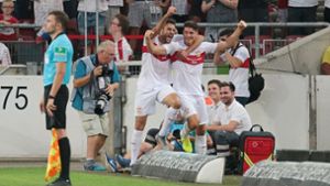 Der VfB Stuttgart hat sein Auftaktspiel gegen Hannover 96 gewonnen. Foto: Pressefoto Baumann