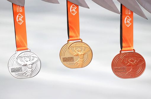 Gold-, Silber- und Bronzemedaillen gingen bei der Leichtathletik-WM in Budapest an 46 Nationen – aber keine einzige an Deutschland.Fotos: imago/C vd. Laage, red Foto: IMAGO/Chai v.d. Laage