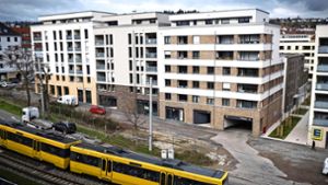 Auf dem früheren Gelände der städtischen Kinderklinik im Westen sind 2019 viele Neubauwohnungen bezugsfertig geworden. Foto: Lichtgut/Achim Zweygarth