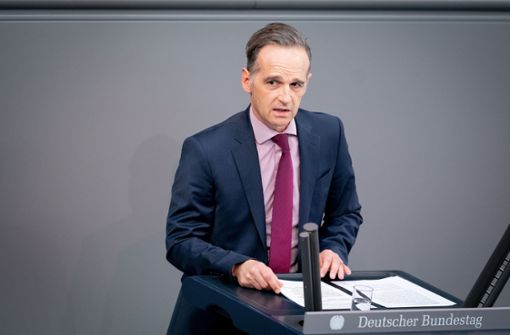 Bundesaußenminister Heiko Maas bei einer Rede im Bundestag. Foto: dpa/Kay Nietfeld