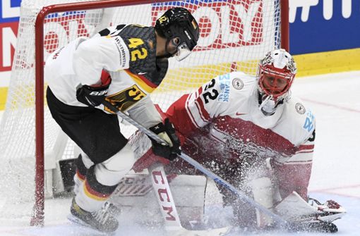 Deutschland hat bei der Eishockey-WM Dänemark besiegt. Foto: dpa/Jussi Nukari