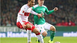 Ozan Kabak (li.) ist in der Abwehr des VfB Stuttgart ein stabilisierender Faktor. Foto: Baumann