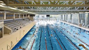Auf acht Bahnen ziehen die Schwimmer im neuen Sportbad durchs 50-Meter-Becken. Foto:  