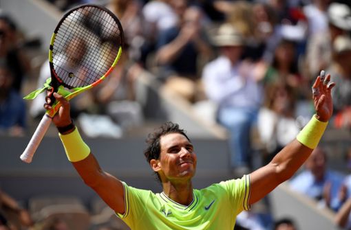 Ein jubelnder Rafael Nadal: Dieses Bild hat in Paris wahrlich keinen Seltenheitswert. Foto: Getty Images