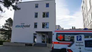 Im Ateck-Hotel in Kirchheim  ist man auf die Ankunft der Quarantäne-Patienten vorbereitet. Foto: SDMG/Kohls