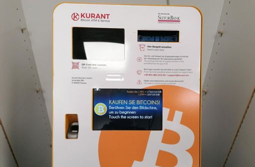 Hier gibt es Bitcoin gegen Bargeld. Foto: Fotoagentur Stuttgart/Andreas Rosar