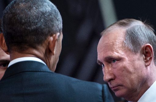 Barack Obama und Wladimir Putin: das Verhältnis ist irreparabel beschädigt. Foto: AFP
