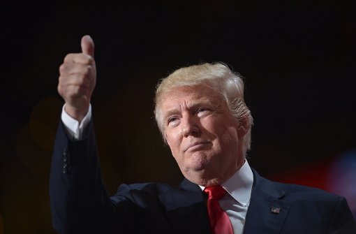 Donald Trump führt die Republikaner in die Präsidentenwahl. Foto: AFP