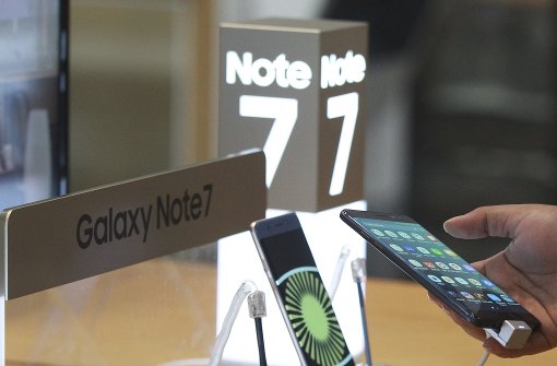 Das Galaxy Note 7 wird zurückgerufen. Foto: AP