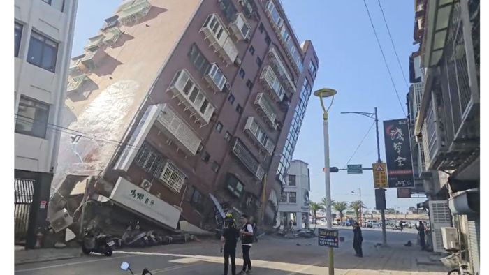 Wo war das schwere Erdbeben in Taiwan?
