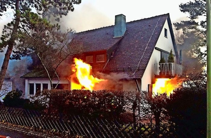 Brandkatastrophe in Leonberg: Rettende Balkontür war nur wenig entfernt