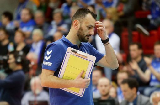 MTV-Trainer Giannis Athanasopoulos grübelt: Wann erreicht sein Team wieder seine Topform? Foto: Baumann