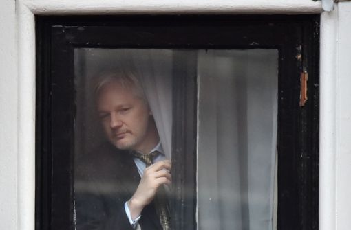 Jahrelang hielt sich Assange in London in der Botschaft Ecuadors auf, bevor er ins Gefängnis musste. Foto: dpa/PA Wire/Dominic Lipinski