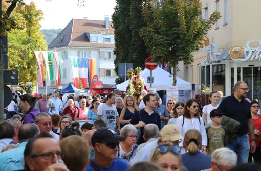 Tausende Besucher zogen am verkaufsoffenen Sonntag durch Fellbach. Foto: Patricia Sigerist
