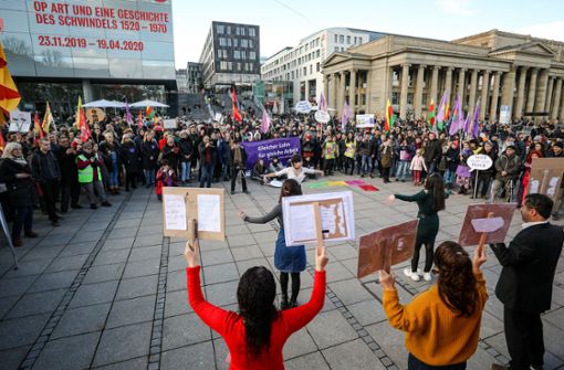Die Demo am Samstag stand unter dem Motto „Es reicht“. Foto: Lichtgut/Christoph Schmidt