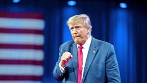 Ex-Präsident Trump hört sich selbst sehr gerne reden. Foto: Alex Brandon/AP/dpa/Alex Brandon