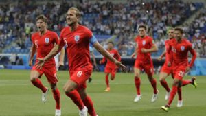 Harry Kane und das englische Team zeigten im ersten Spiel bei der WM 2018 eine gute Leistung. Foto: AP
