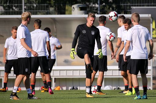 Die Nationalmannschaft trainiert in Stuttgart. Foto: Pressefoto Baumann