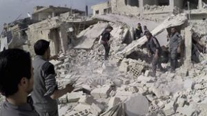 Auf das Rebellengebiet Ost-Ghuta sind Luftangriffe geflogen worden. Foto: Syrian Civil Defense White Helme