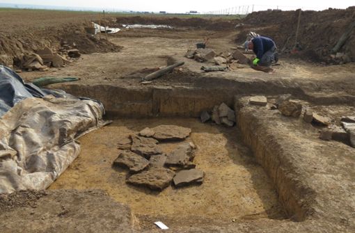 Vor einem Jahr waren Archäologen auf dem Filderacker und haben die Grabstätten freigelegt. Foto: Archiv Sägesser