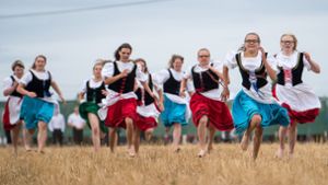Der Schäferlauf in Markgröningen hat lange Tradition. Foto: AFP
