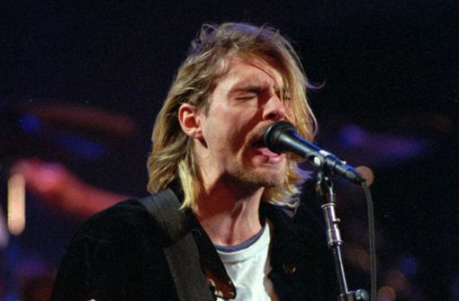 Nirvana-Sänger Kurt Cobain bei einem Konzert Foto: AP