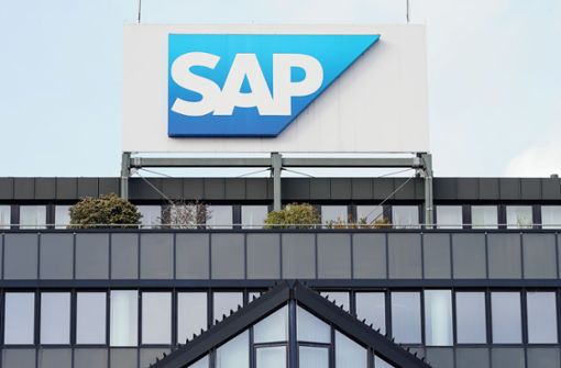 Logo des Softwareherstellers SAP. Foto: dpa/Uwe Anspach