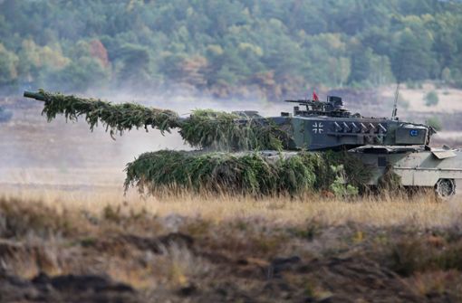 Der Kampfpanzer Leopard 2 bei einer Truppenübung. Foto: IMAGO/Björn Trotzki/IMAGO/Björn Trotzki