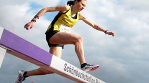 Elena Burkhard will am Wochenende in Braunschweig über 3000 Meter Hindernis deutsche Meisterin werden. Foto: Baumann