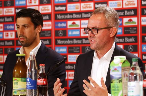 Sami Khedira (links) ist nicht mehr länger Berater des VfB Stuttgart. Foto: Pressefoto Baumann/Julia Rahn