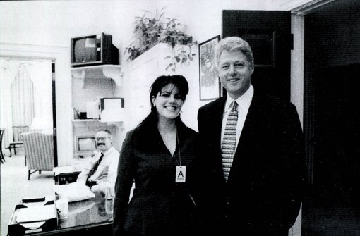 Der Präsident und seine Praktikantin: Bill Clinton und Monica Lewinsky Foto: Hulton Archive/Getty Images