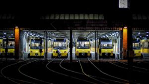 Die Stadtbahnen bleiben am Donnerstag in Stuttgart im Depot. Foto: Lichtgut/Leif Piechowski