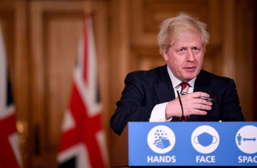 Premier Boris Johnson ist alarmiert. Foto: AFP/TOBY MELVILLE